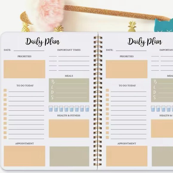 Versatile Undated Planner: Your All-in-One Tool for Priorities, Meal Planning, - Picture 3 of 6